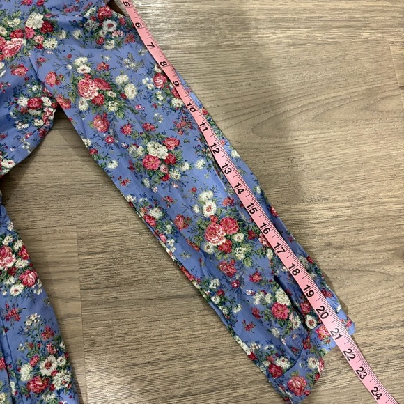 Vtg Rare Editions NWT Floral Prairie Dress Cottagecore Girls SZ 16 USA Blue Pink - Picture 14 of 16